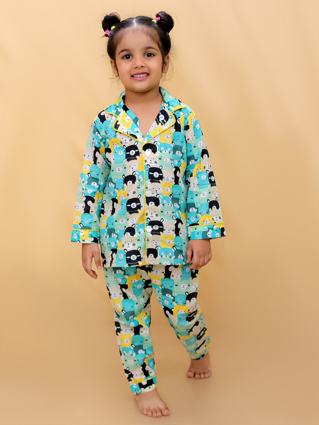 Abstract Printed Nightsuit For Boys and Girls