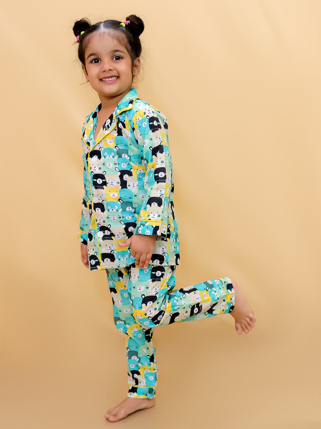 Abstract Printed Nightsuit For Boys and Girls