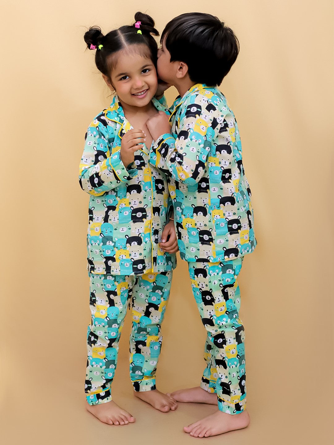 Abstract Printed Nightsuit For Boys and Girls