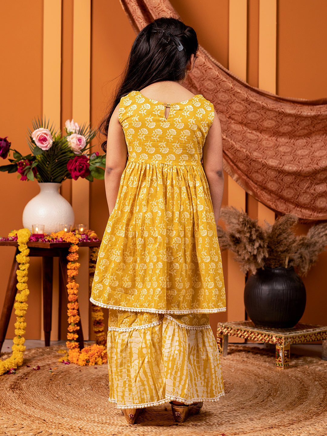 Sharara set for Girls - Yellow