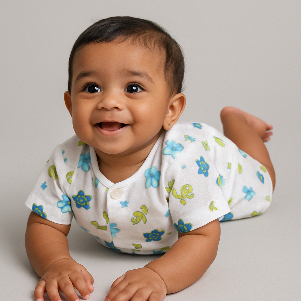 Infants' 100% Cotton Muslin Co-ord Set Soft & Comfy (Turtle)