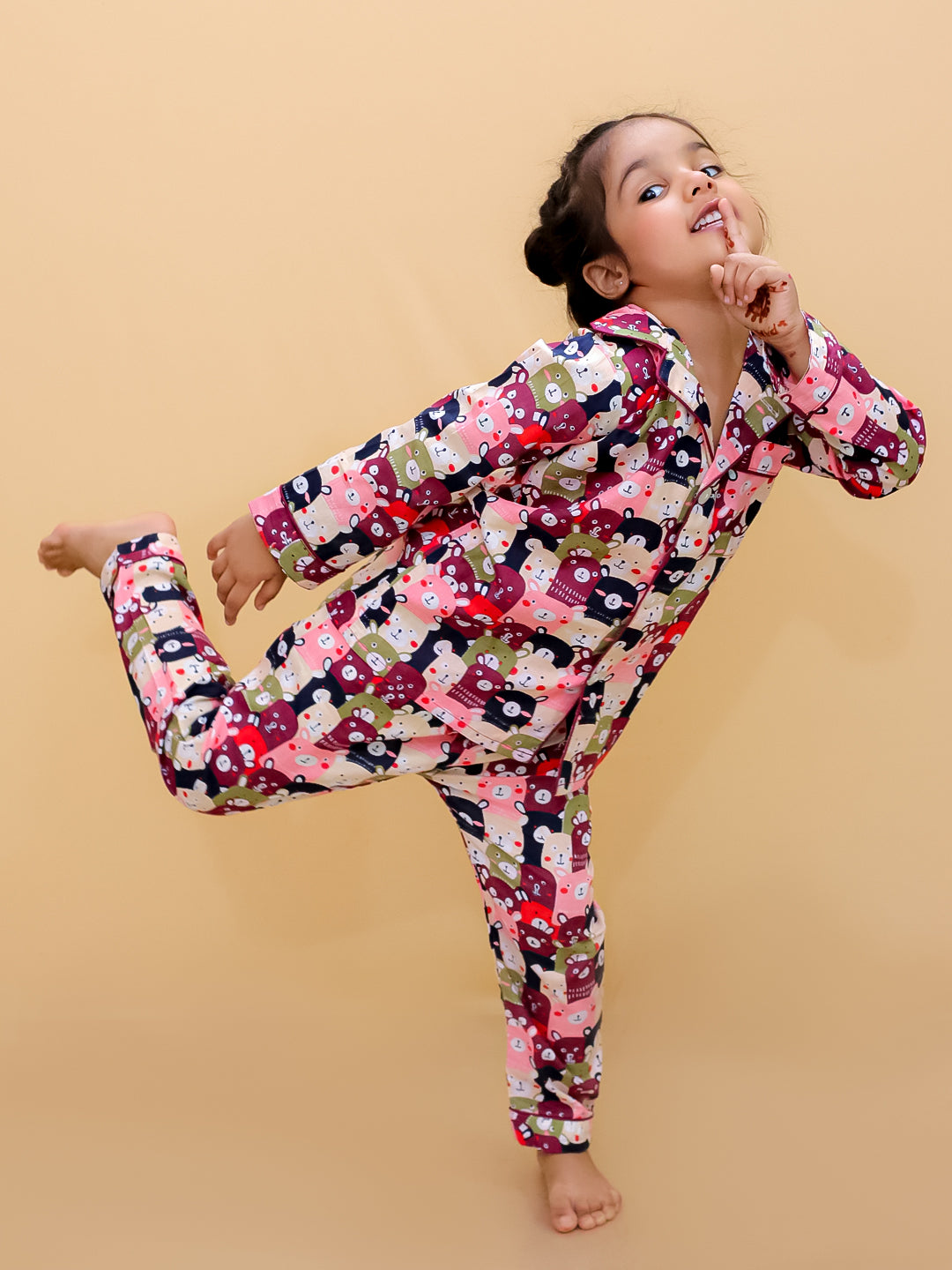 Pijamas Lama de Manga Larga Estampados para Niños y Niñas