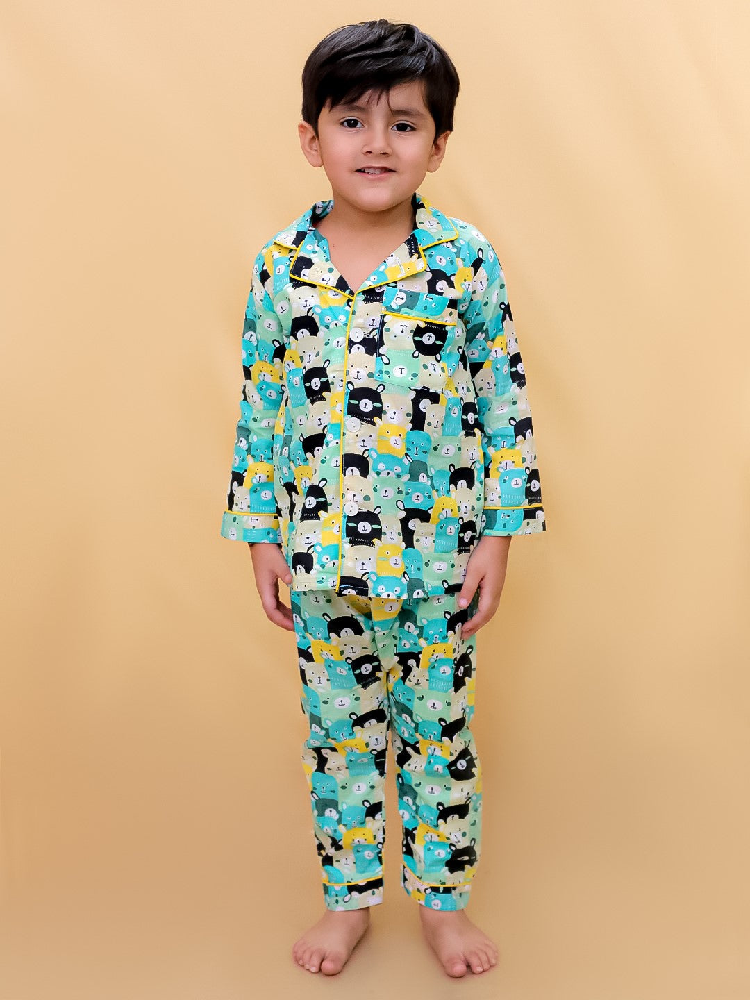 Abstract Printed Nightsuit For Boys and Girls