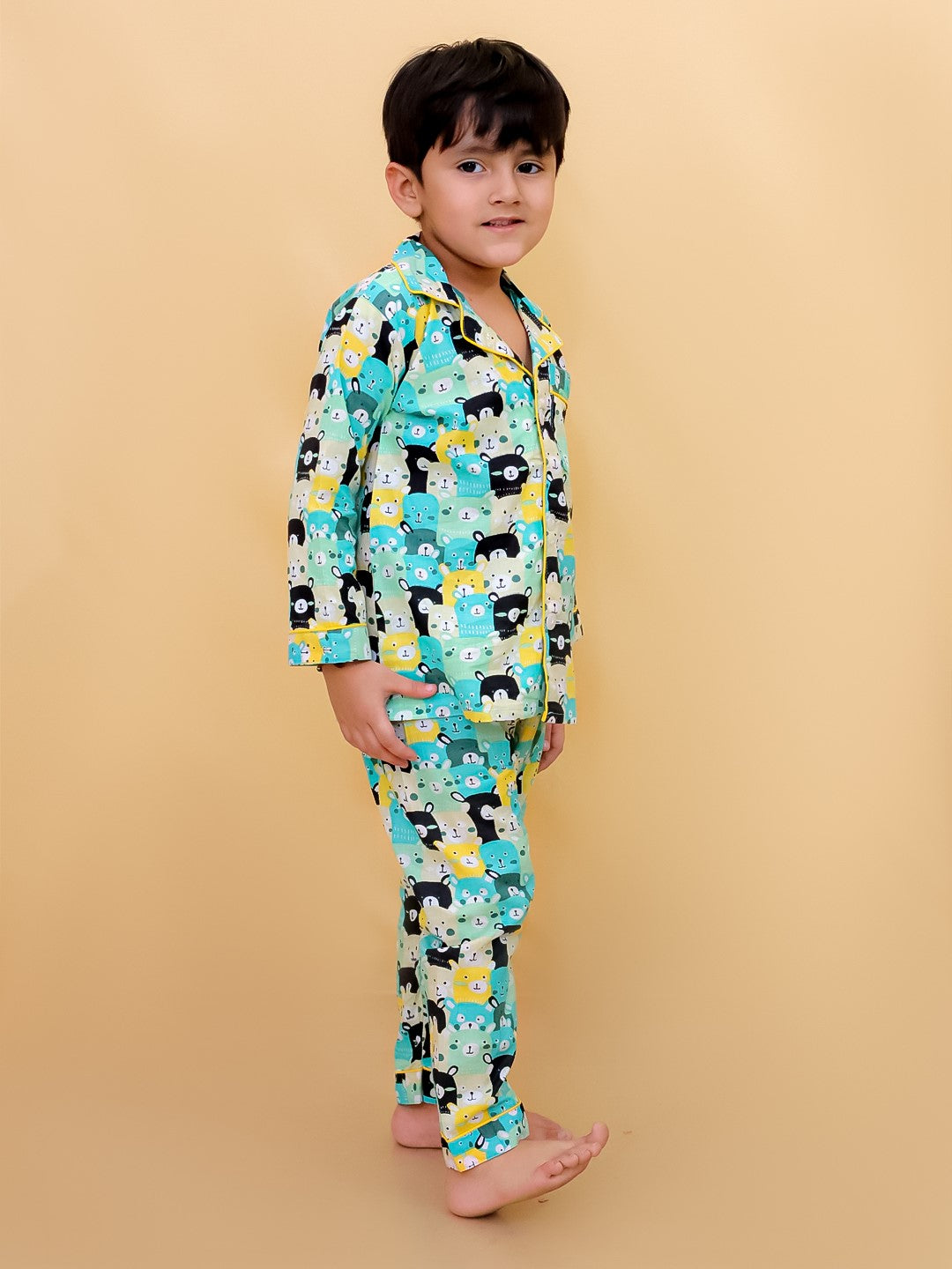 Abstract Printed Nightsuit For Boys and Girls