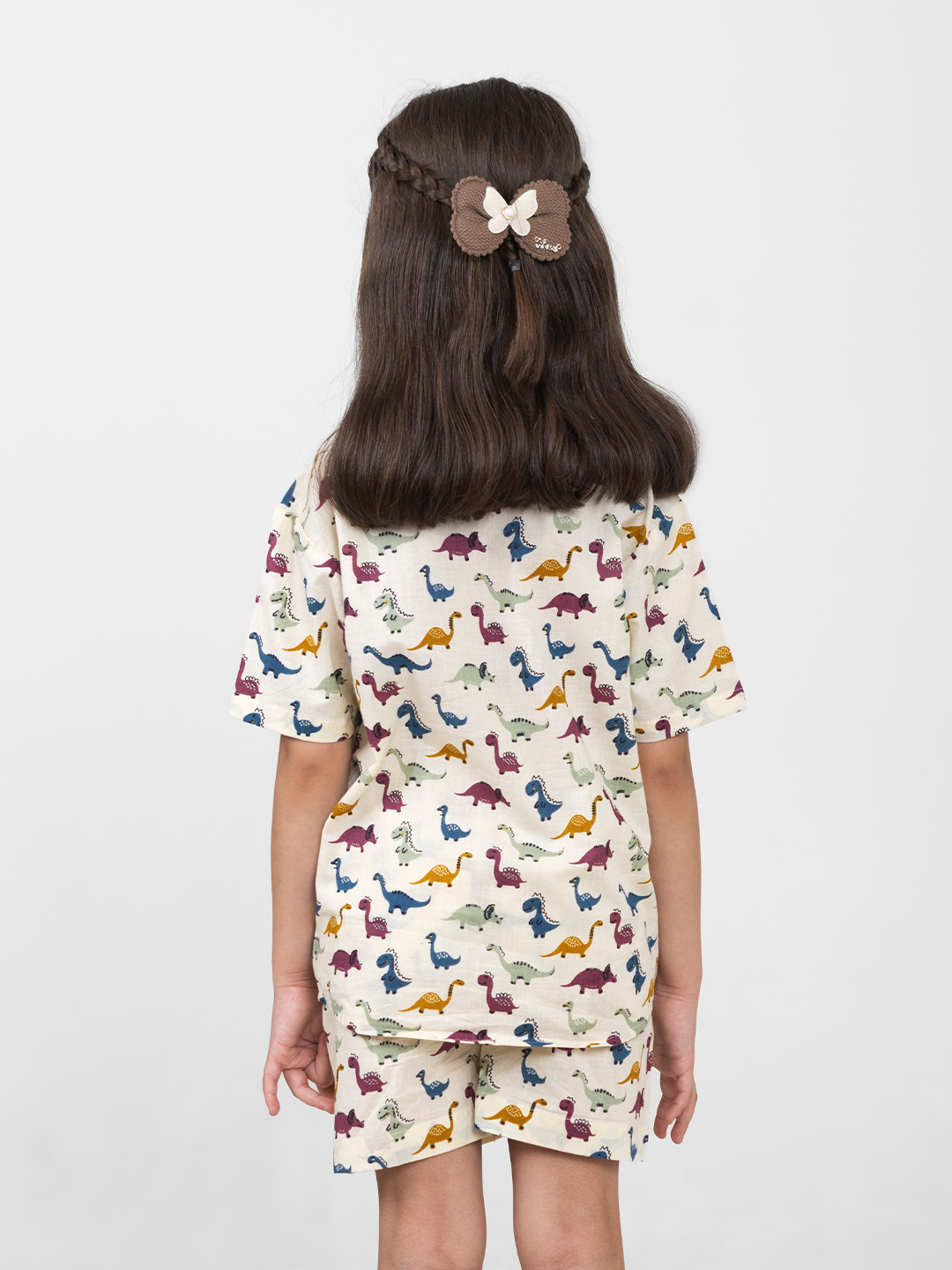 Kids Cotton Half Sleeves Co-ords Set For Unisex (Animals Print)