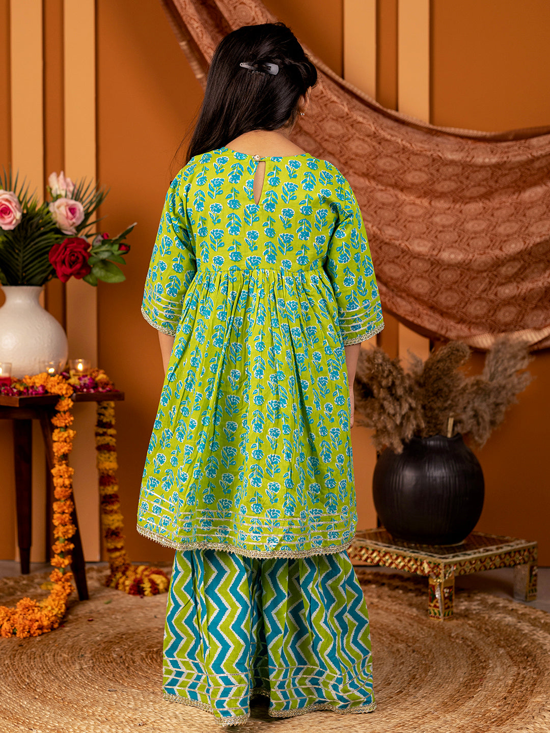 Sharara set for Girls - Green