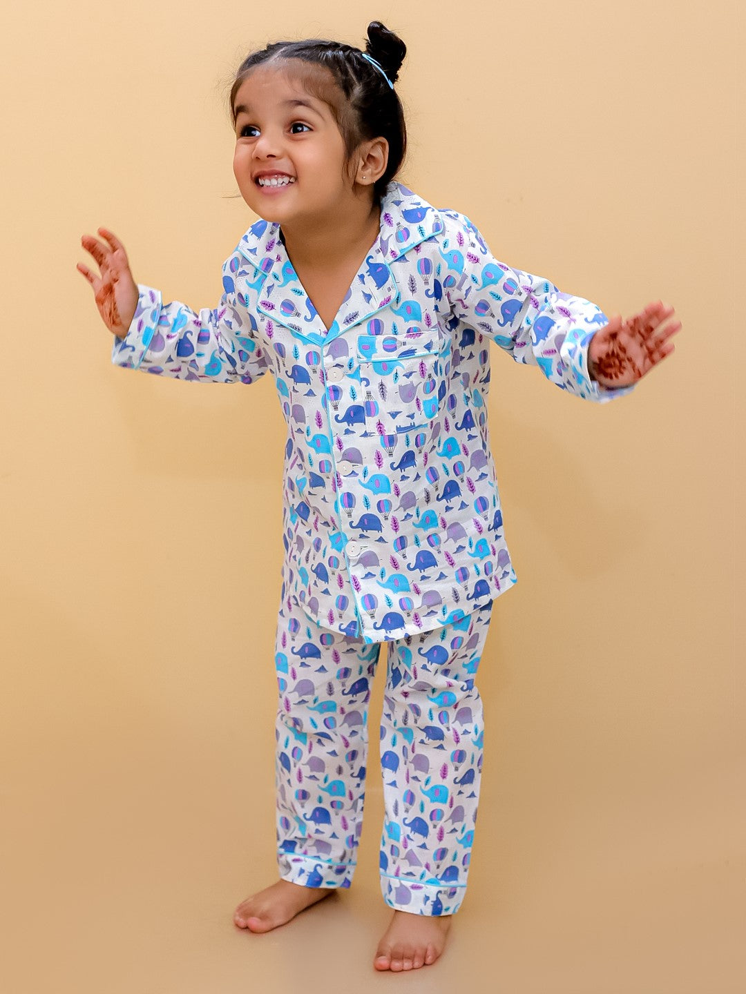 Abstract Printed Nightsuit For Boys and Girls