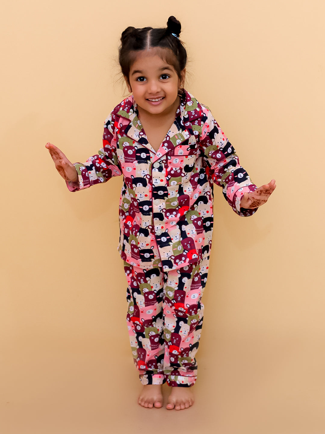 Pijamas Lama de Manga Larga Estampados para Niños y Niñas