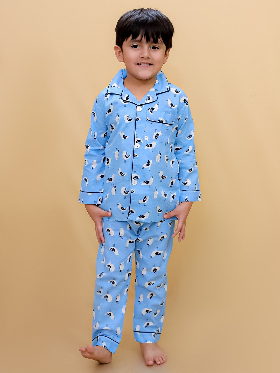 Abstract Printed Nightsuit For Boys and Girls