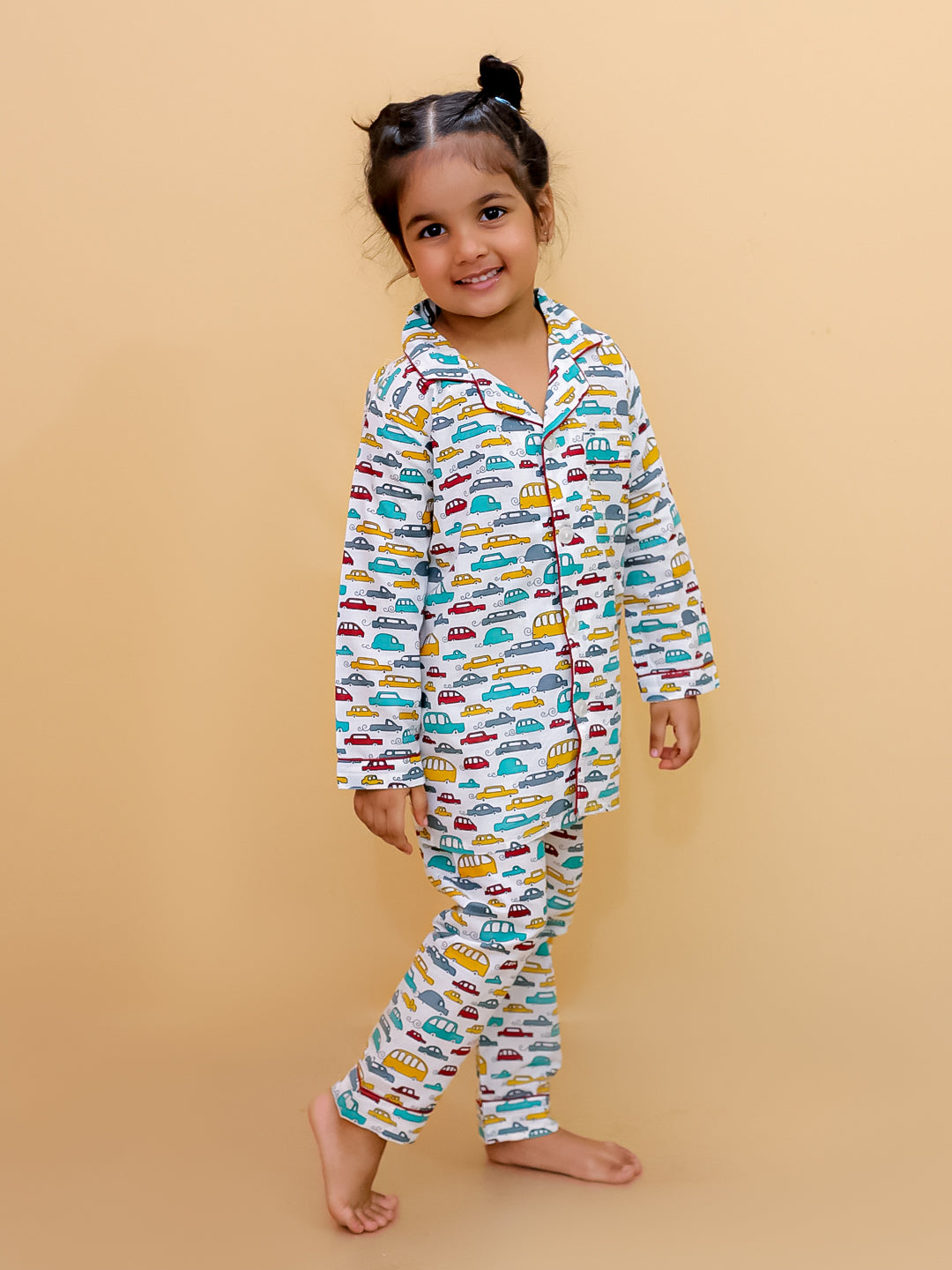 Fun Car Printed Night Suit For Boys and Girls