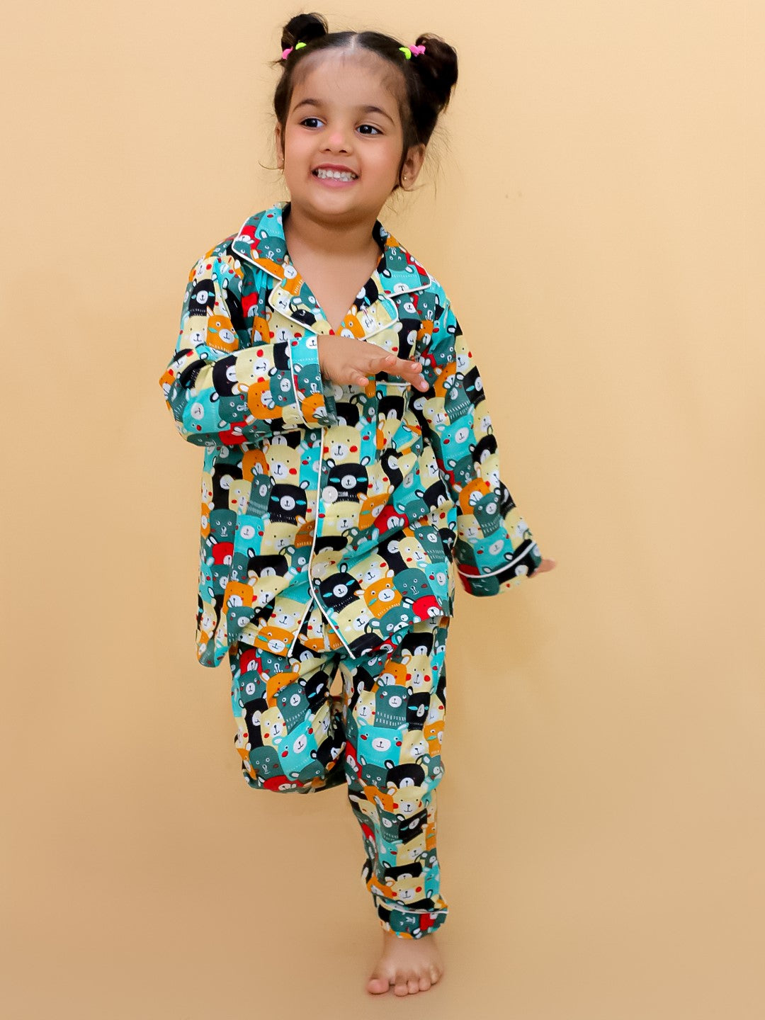 Abstract Printed Nightsuit For Boys and Girls