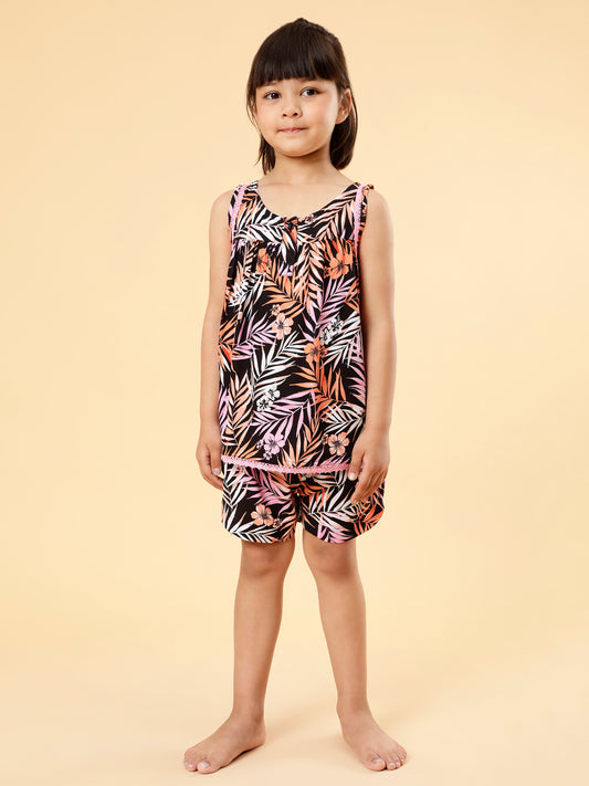 Co-ords Printed Shorts Set For Girls