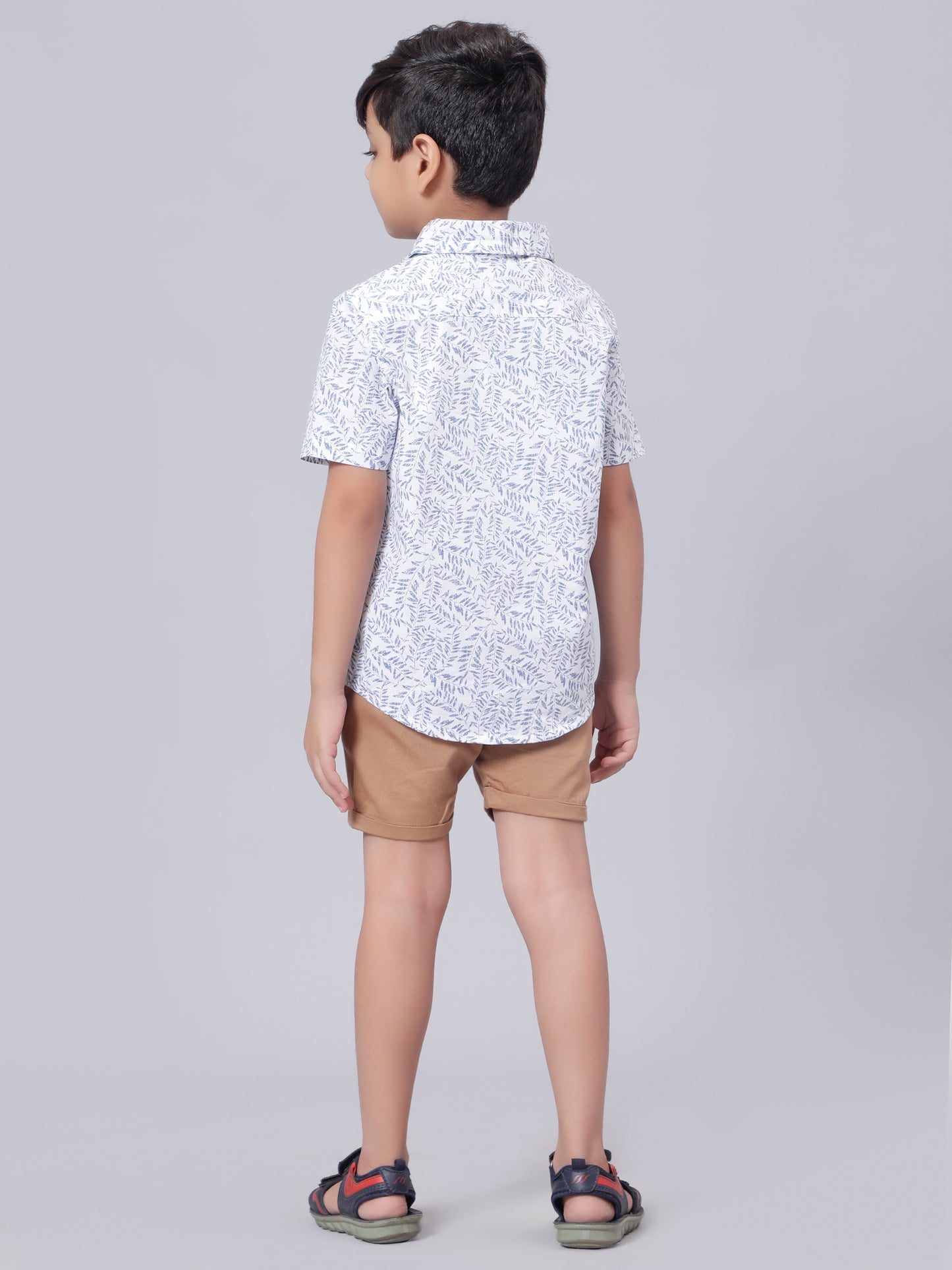 White Printed Shirt for Boys