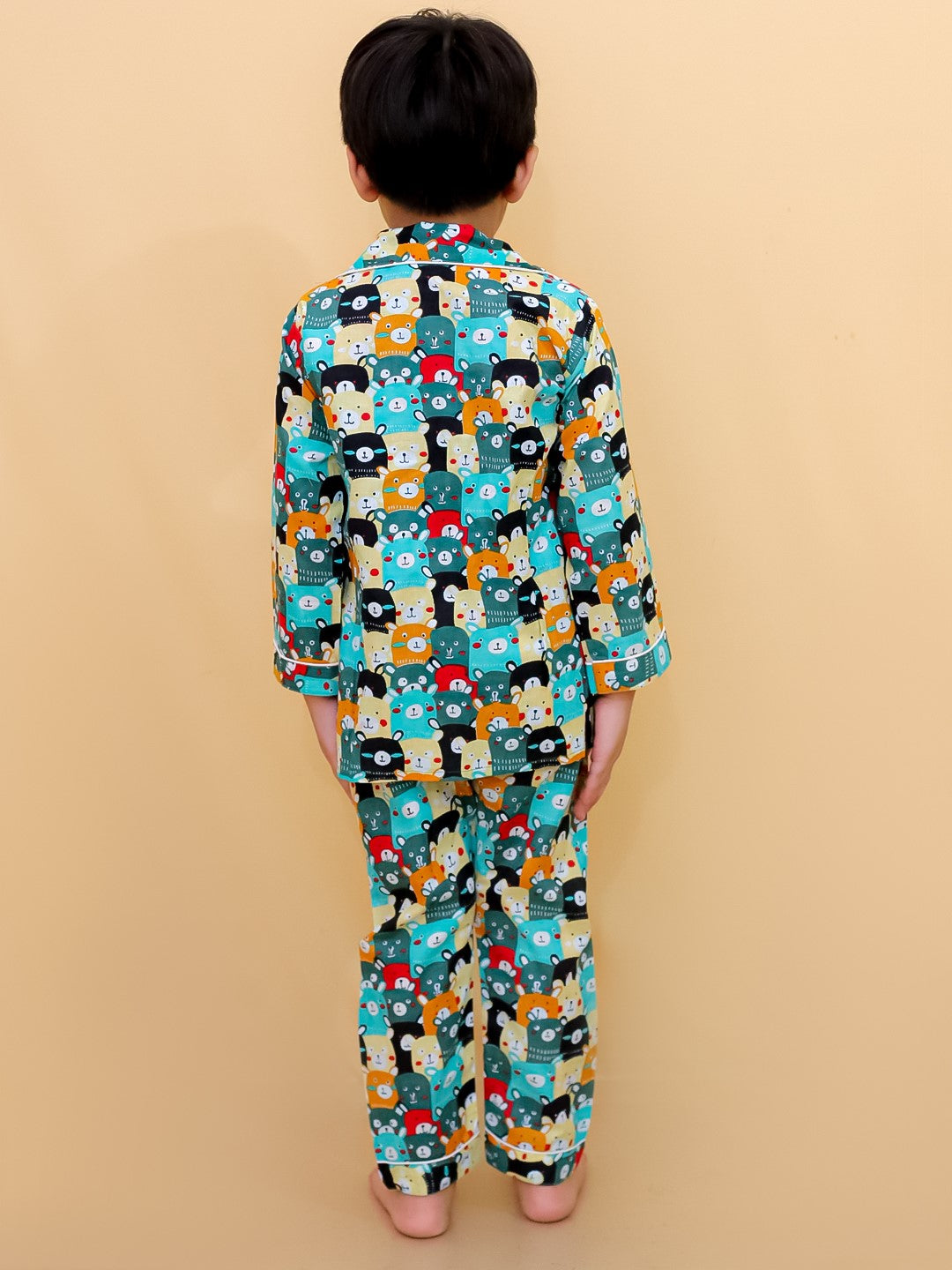 Abstract Printed Nightsuit For Boys and Girls