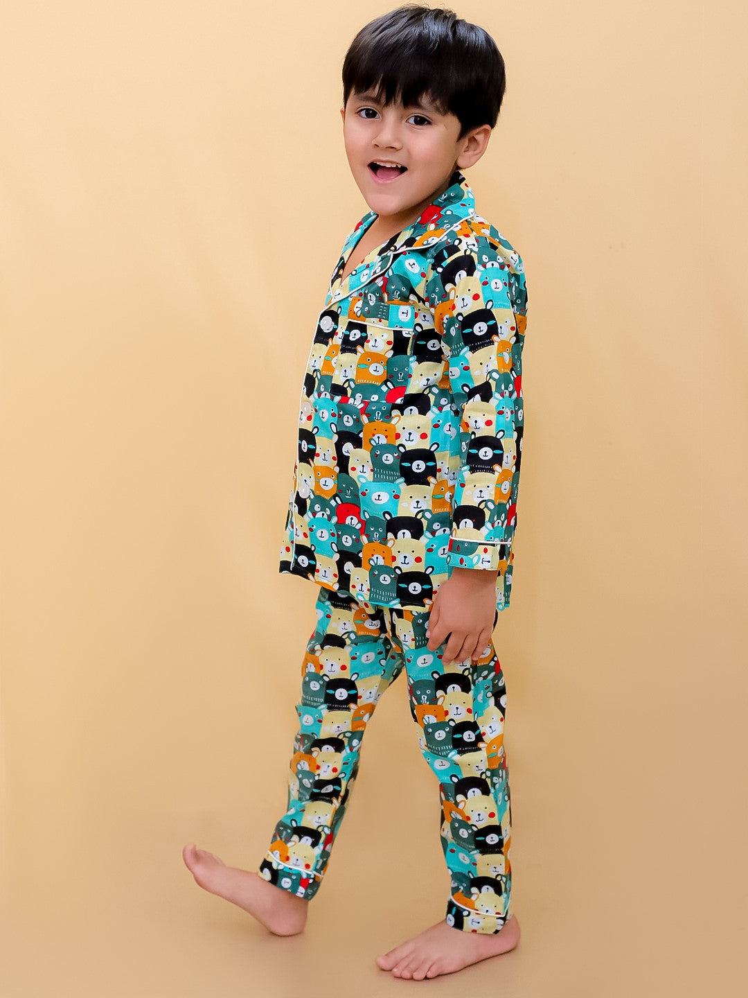 Abstract Printed Nightsuit For Boys and Girls