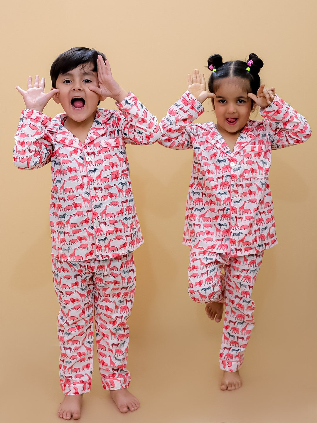 Abstract Printed Nightsuit For Boys and Girls