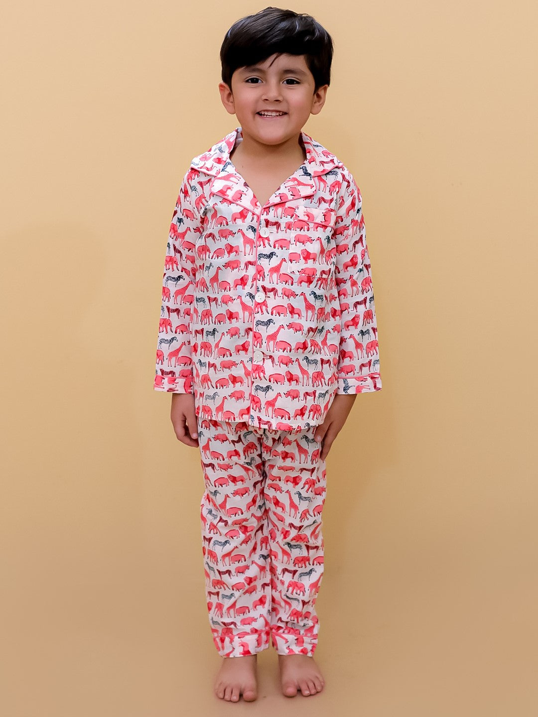 Abstract Printed Nightsuit For Boys and Girls