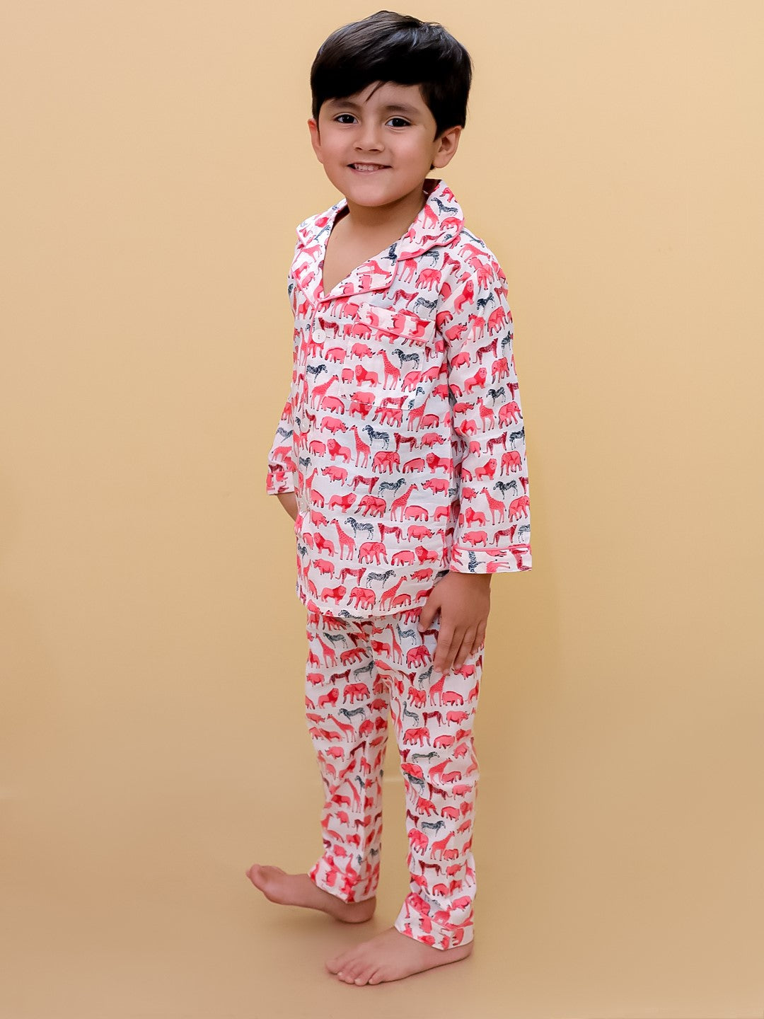 Abstract Printed Nightsuit For Boys and Girls