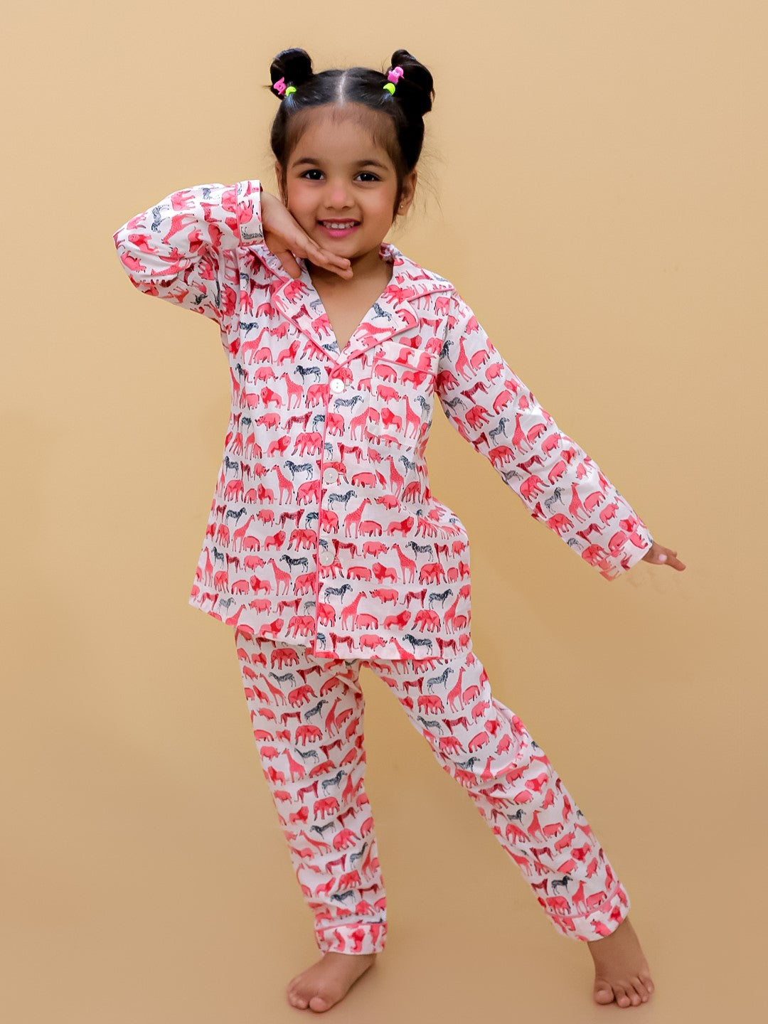 Abstract Printed Nightsuit For Boys and Girls