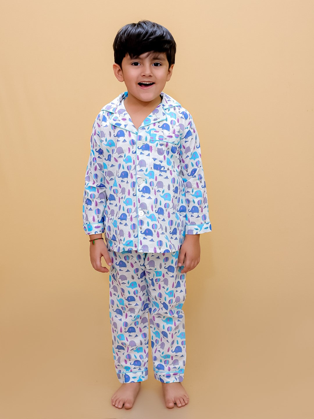 Abstract Printed Nightsuit For Boys and Girls