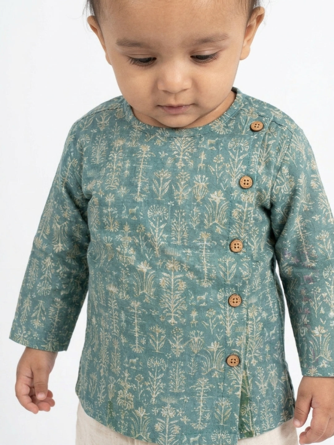 Biglilpeople Boys Printed Traditional Ethnic Kurta and Dhoti Set