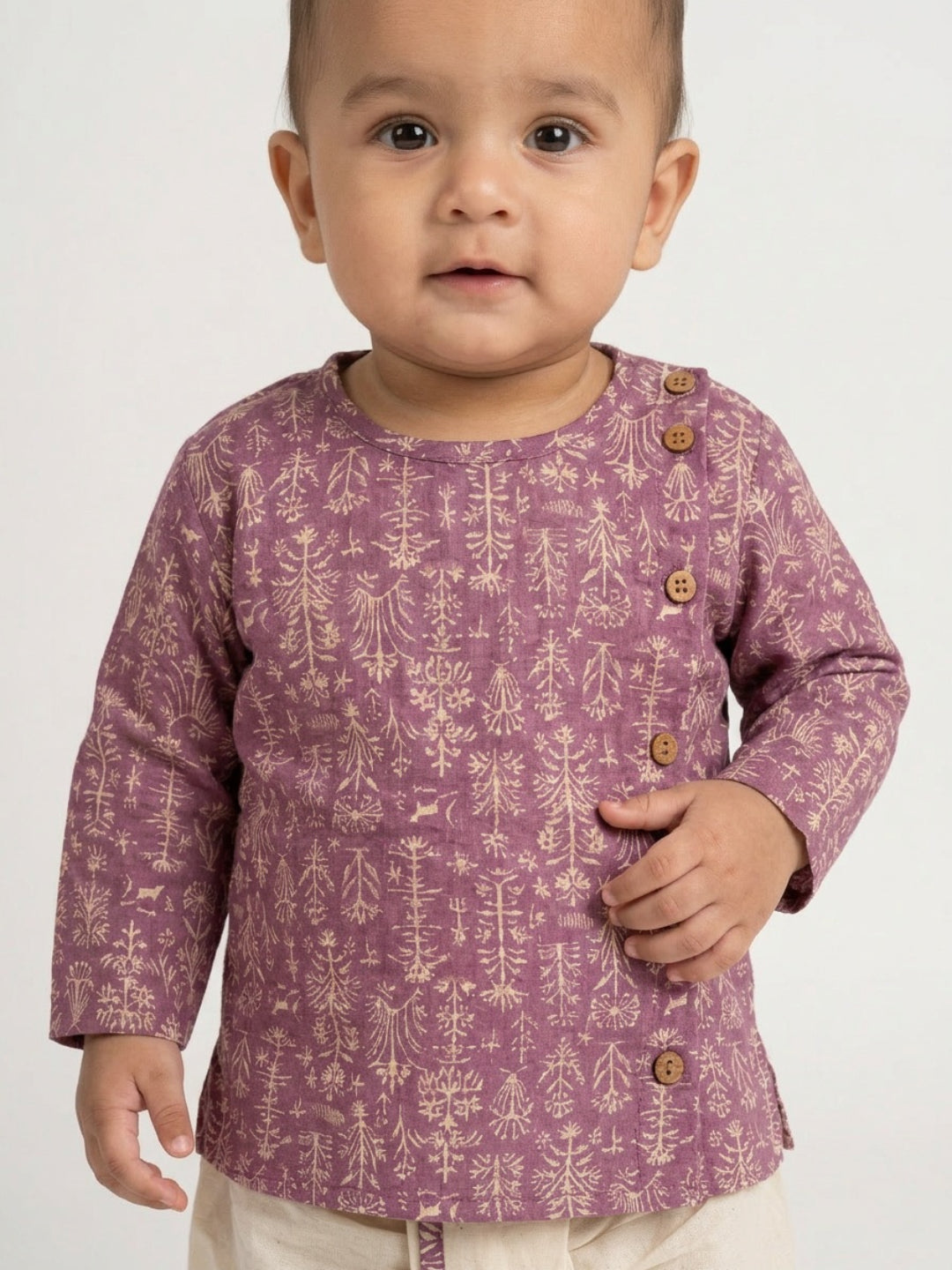 Biglilpeople Boys Printed Traditional Ethnic Kurta and Dhoti Set