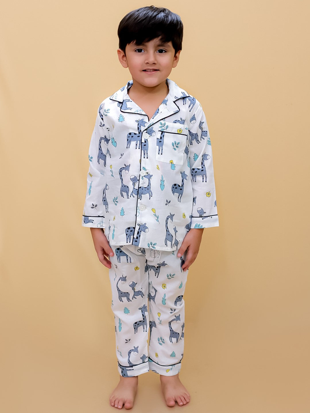 Abstract Printed Nightsuit For Boys and Girls