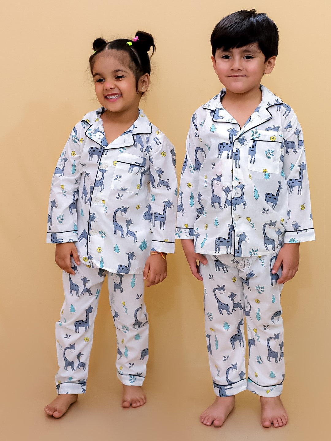 Abstract Printed Nightsuit For Boys and Girls