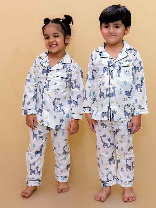 Abstract Printed Night Suits For Boys and Girls