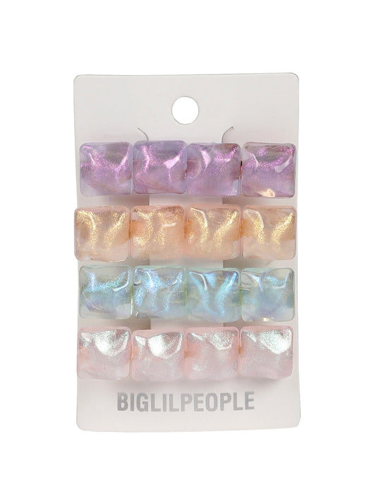 Fancy Design Hair Clip For Girls-Pack of 4