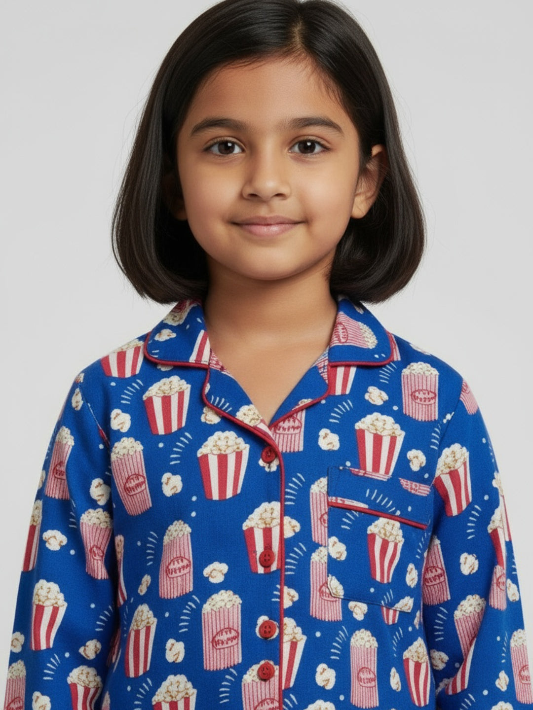 Biglilpeople Unisex Printed Shirt and Pyjama Night Set