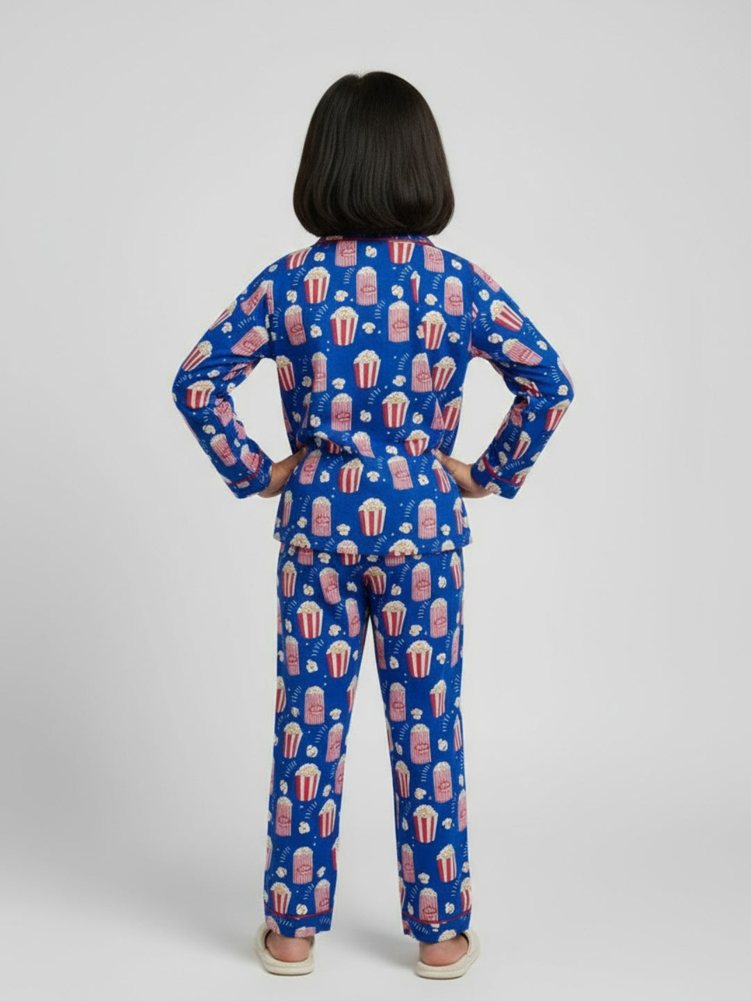 Biglilpeople Unisex Printed Shirt and Pyjama Night Set