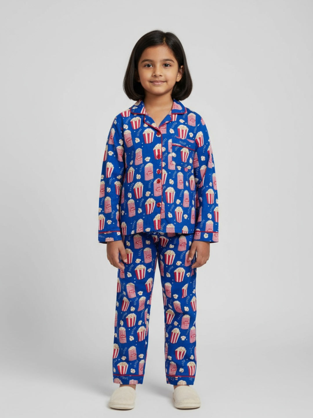 Biglilpeople Unisex Printed Shirt and Pyjama Night Set