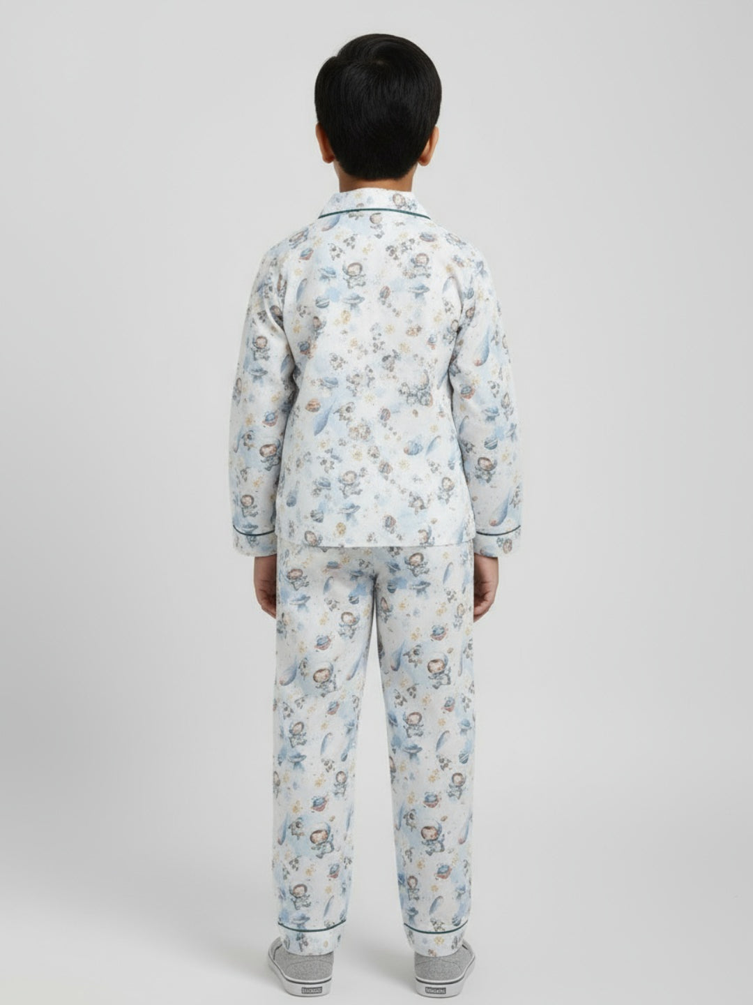 Biglilpeople Boys Rayon Printed Full Sleeves Night Suit