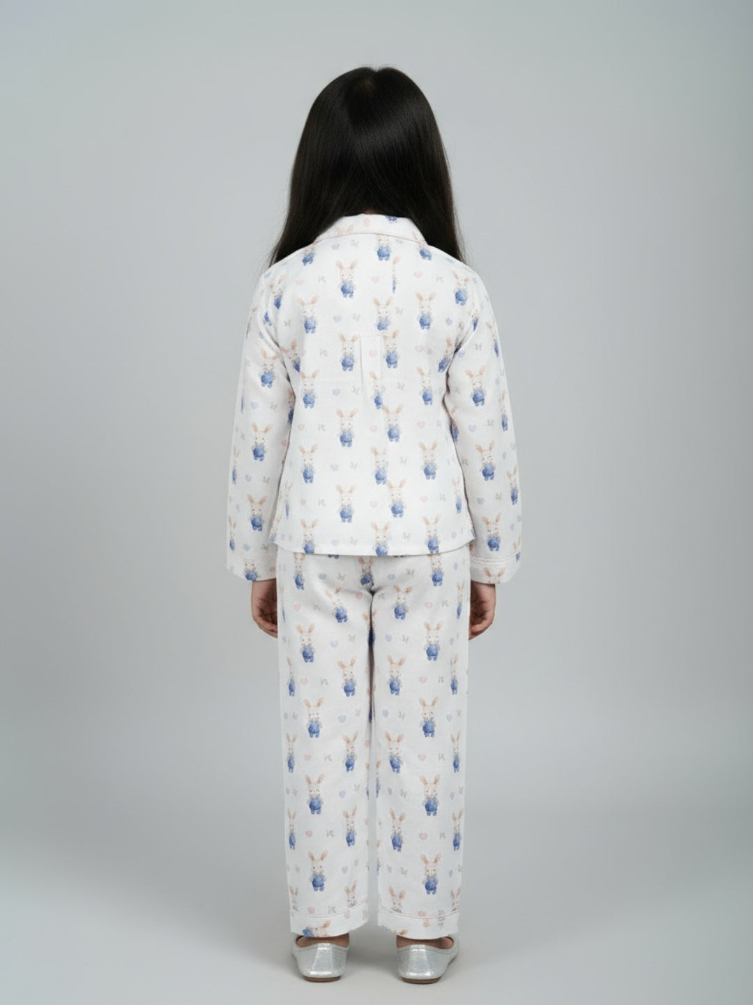 Biglilpeople Unisex Rayon Printed Full Sleeves Night Suit