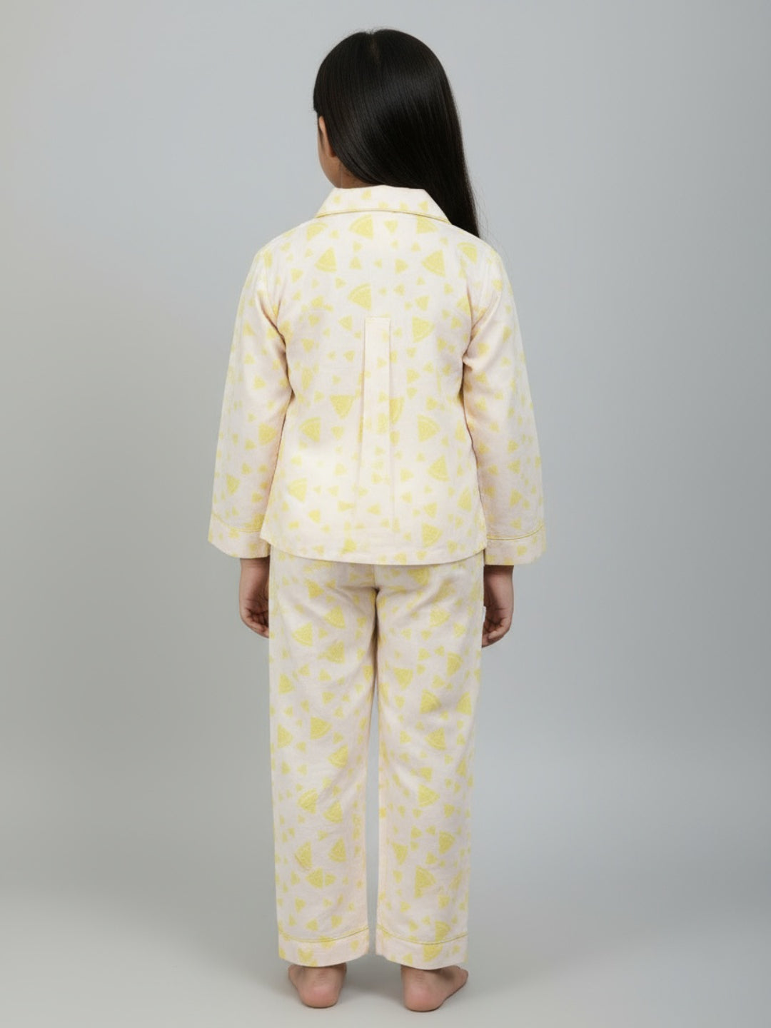 Biglilpeople Girls Printed Shirt and Pyjama Night Set