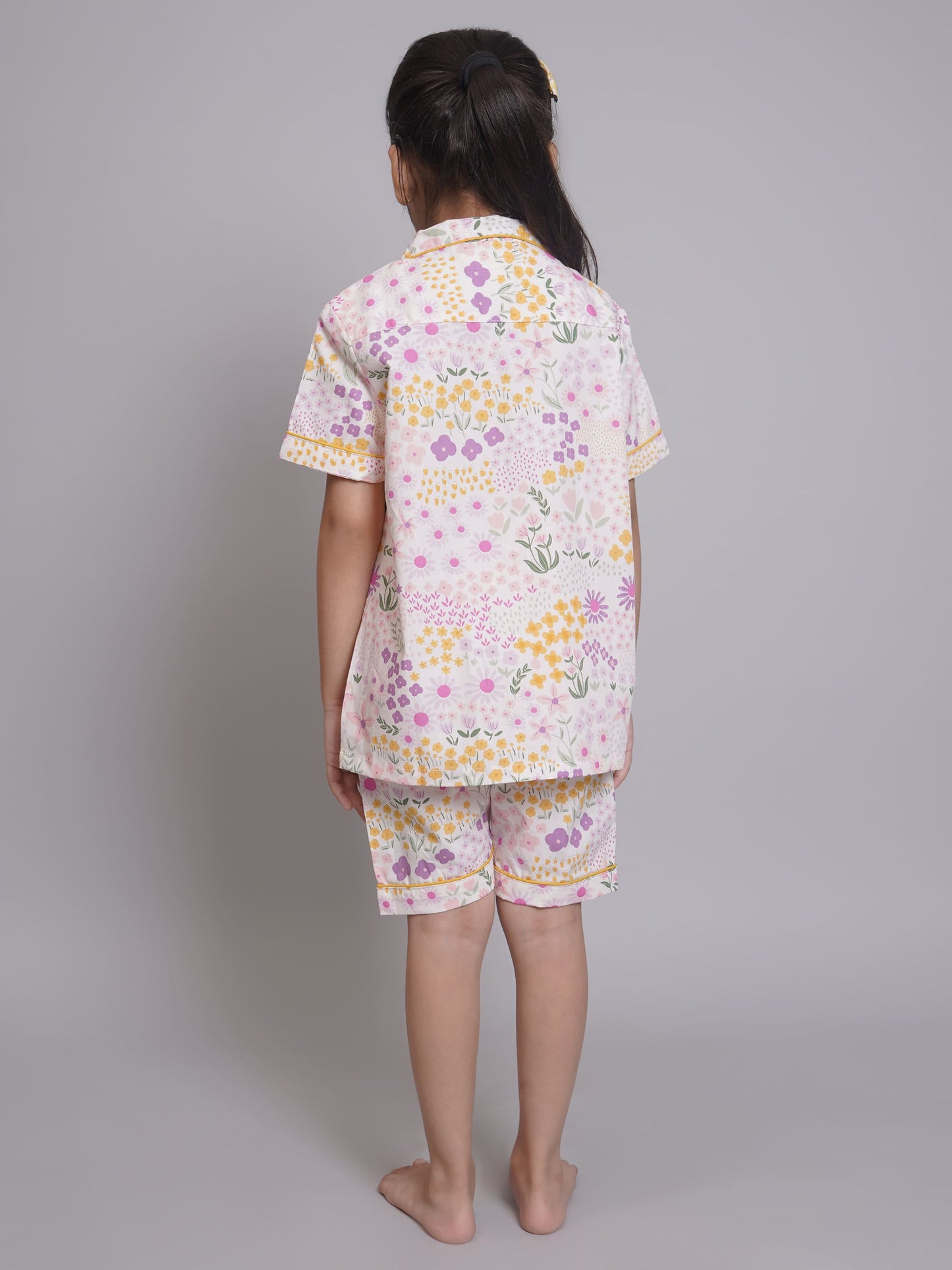 Flower Printed Nightsuit for Girls