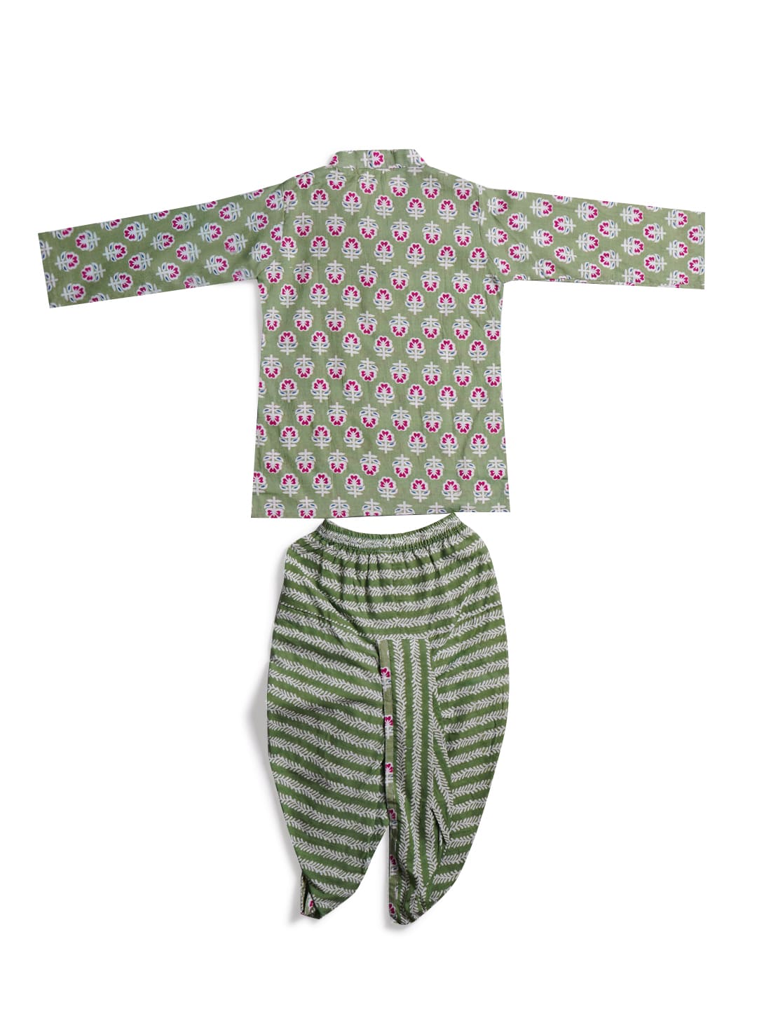 Infant Dhoti Kurta Set in Floral Printed