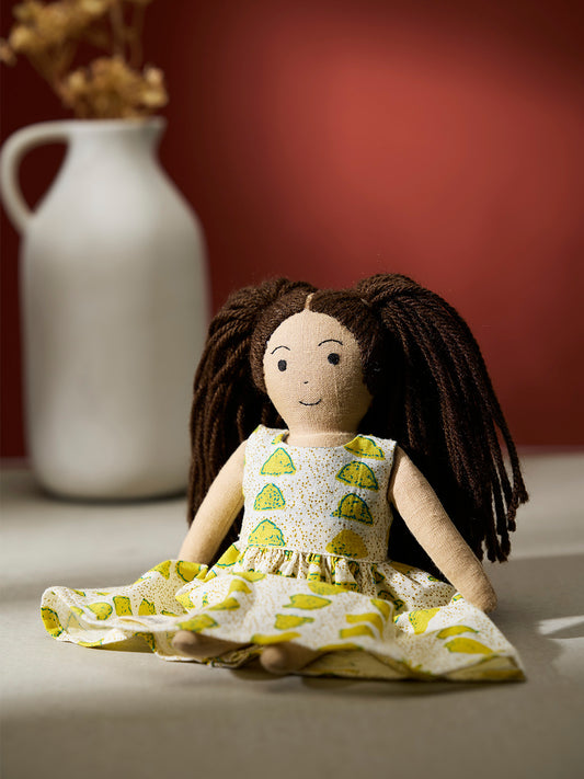 100% Cotton Hand Crafted Fabric Soft Dolls