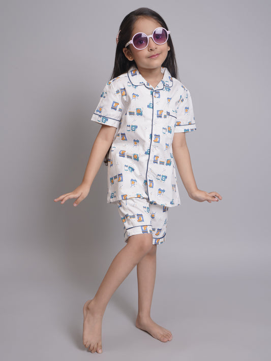 Printed Night Suit For Boys and Girls