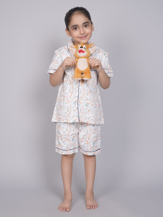 Printed Night Suit For Boys and Girls