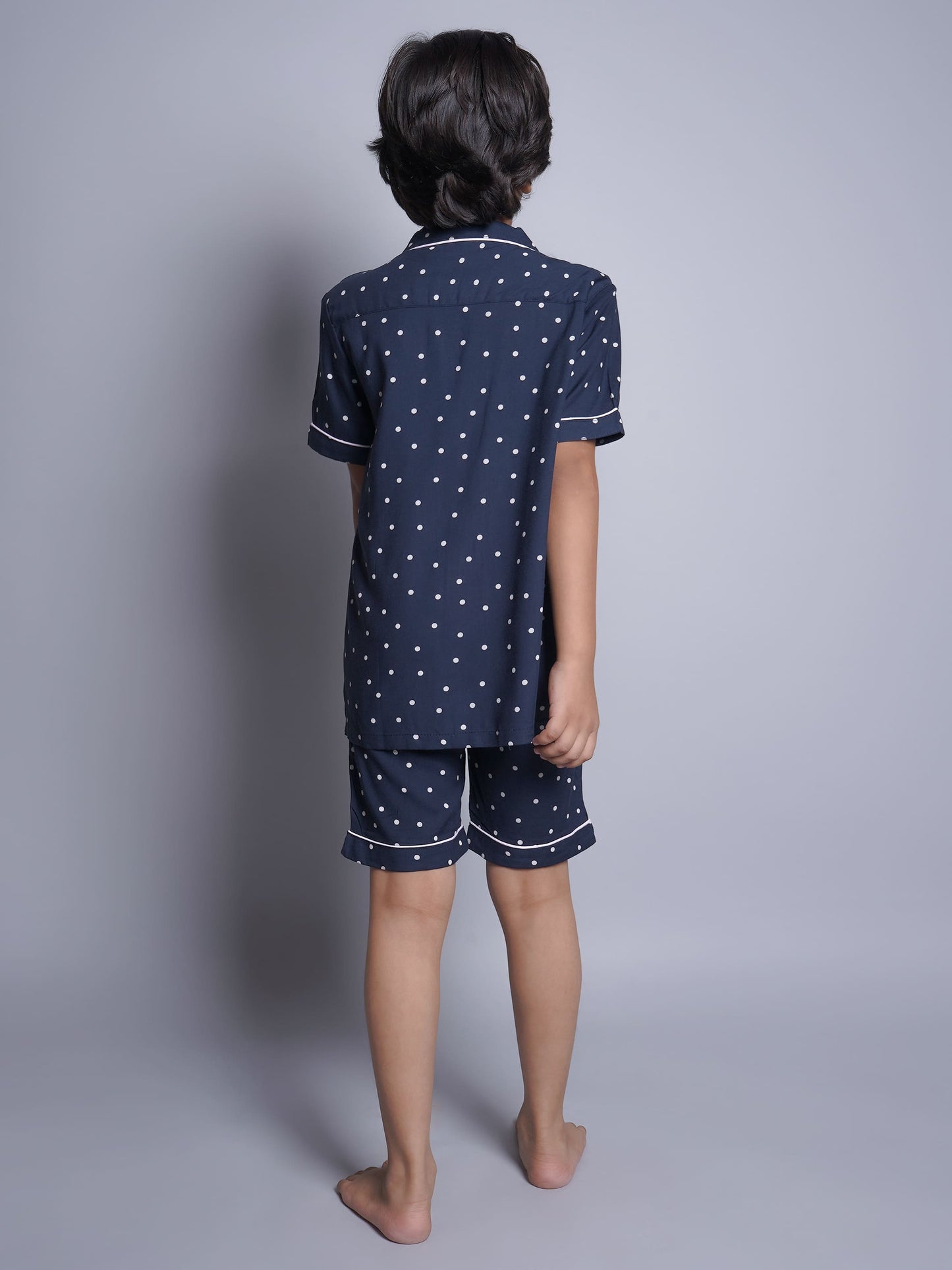 Polka Dot Printed Night Suit For Boys and Girls