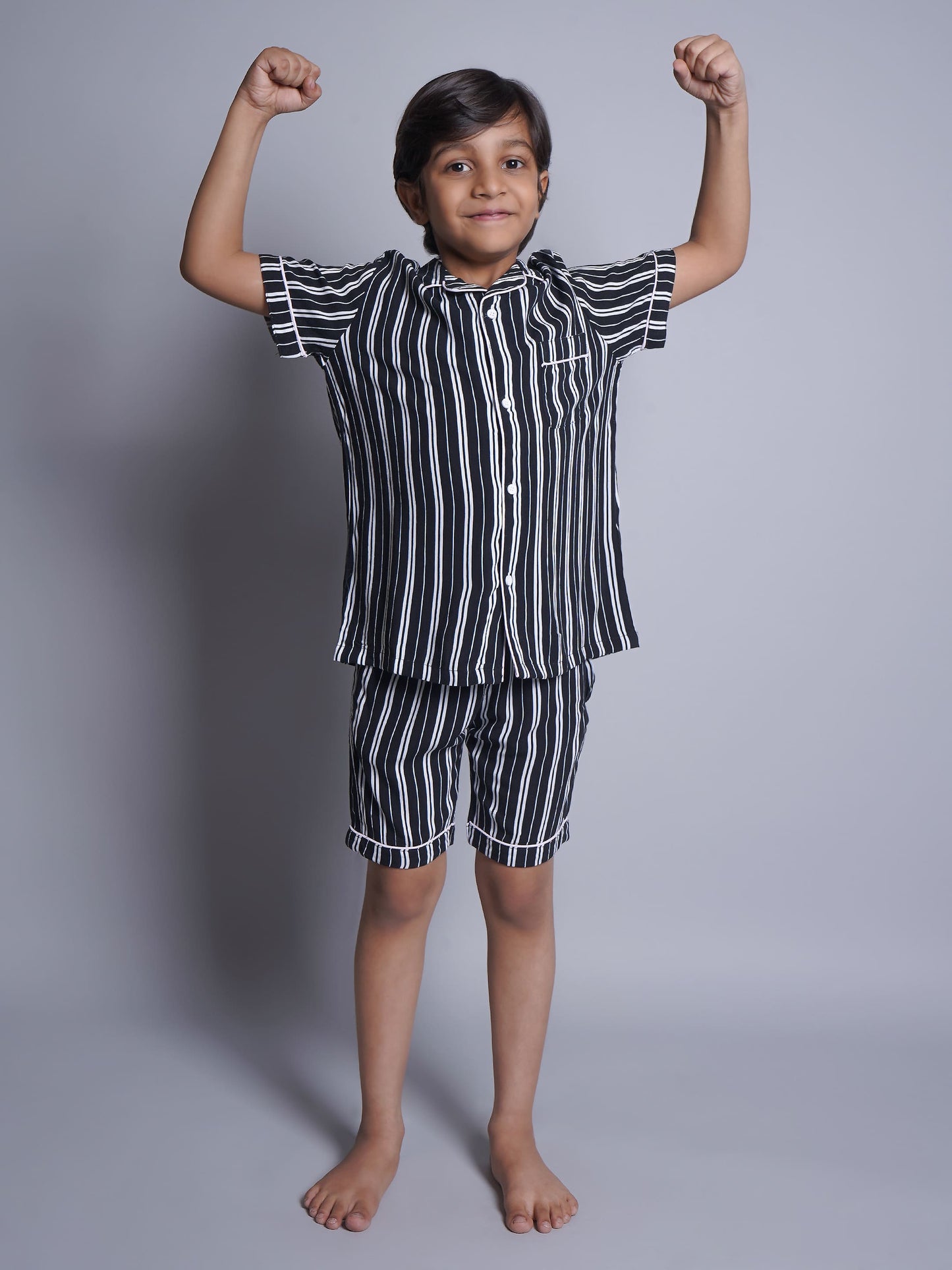 Striped Night Suit For Boys and Girls