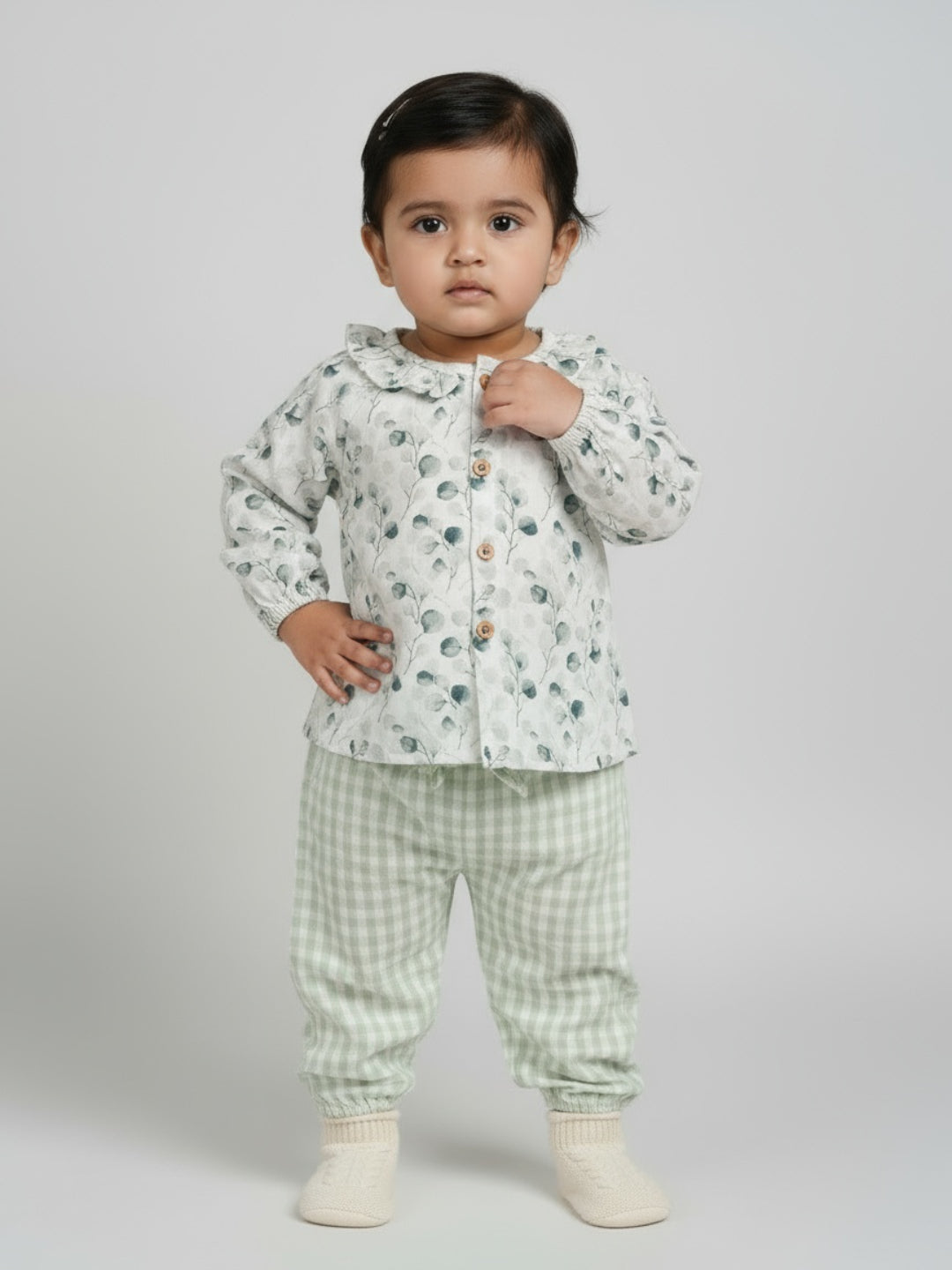Biglilpeople Girls Printed Top and Pants Set