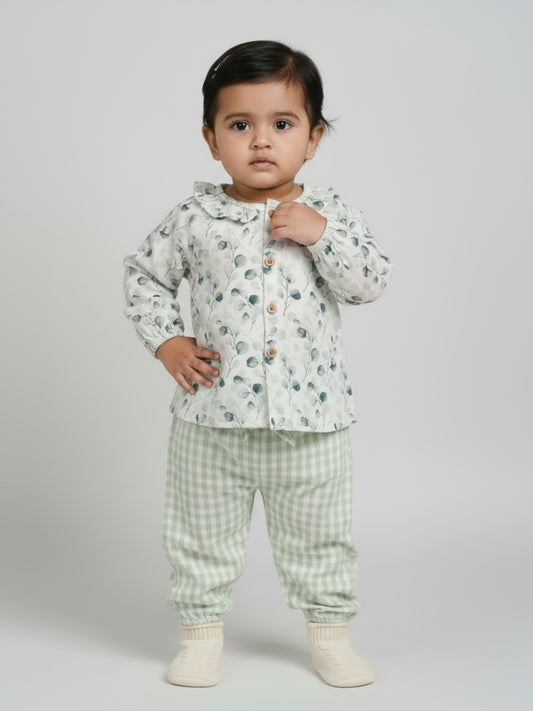 Biglilpeople Girls Printed Top and Pants Set