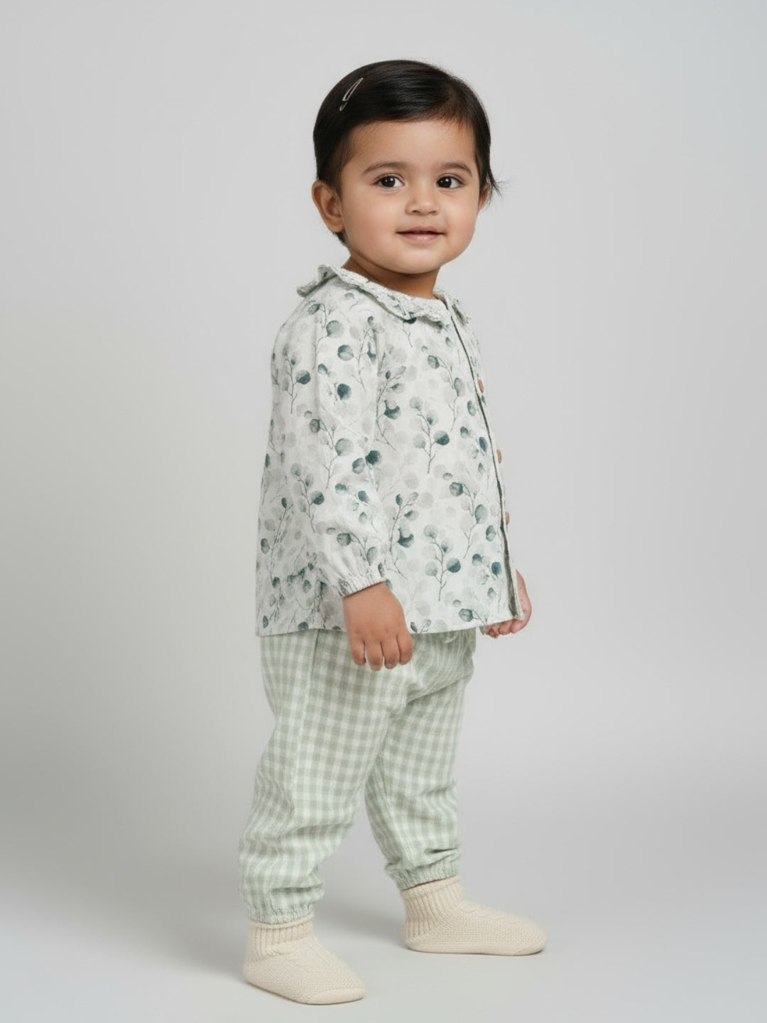 Biglilpeople Girls Printed Top and Pants Set