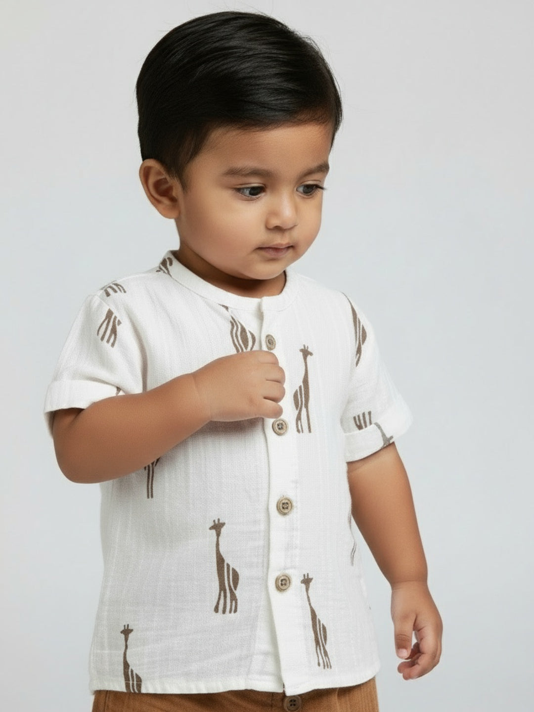 Biglilpeople Baby Boys Printed Shirt and Shorts Set