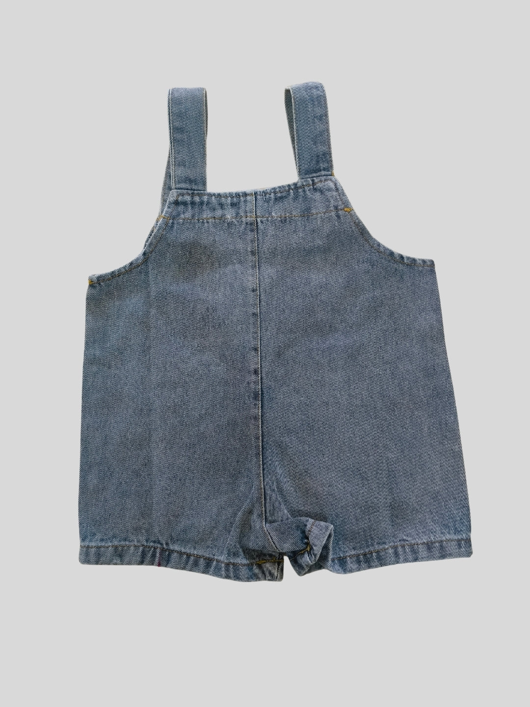Biglilpeople Boys Blue Square Neck Sleeveless Dungaree