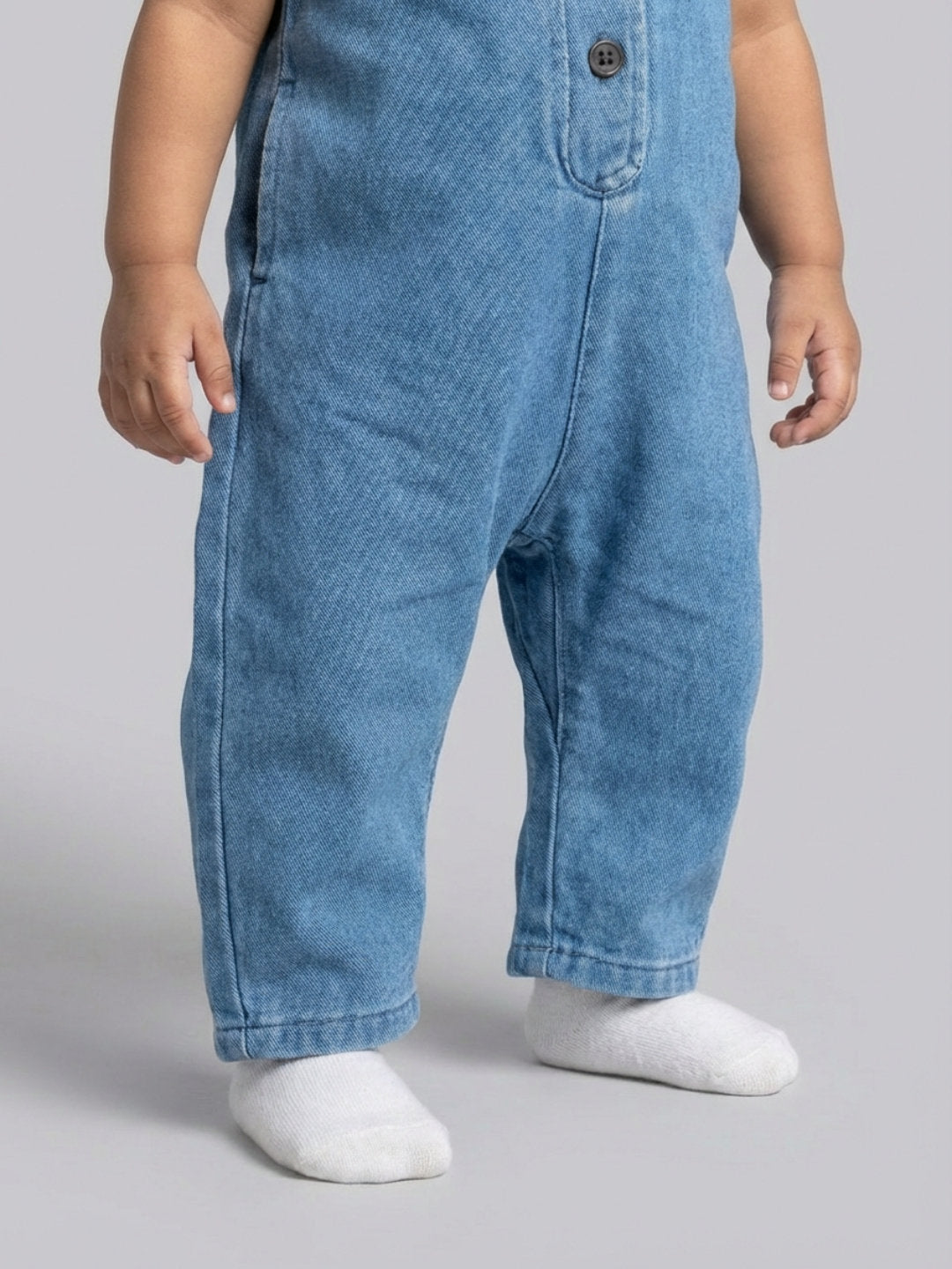 Biglilpeople Peto Unisex sin mangas con cuello redondo azul