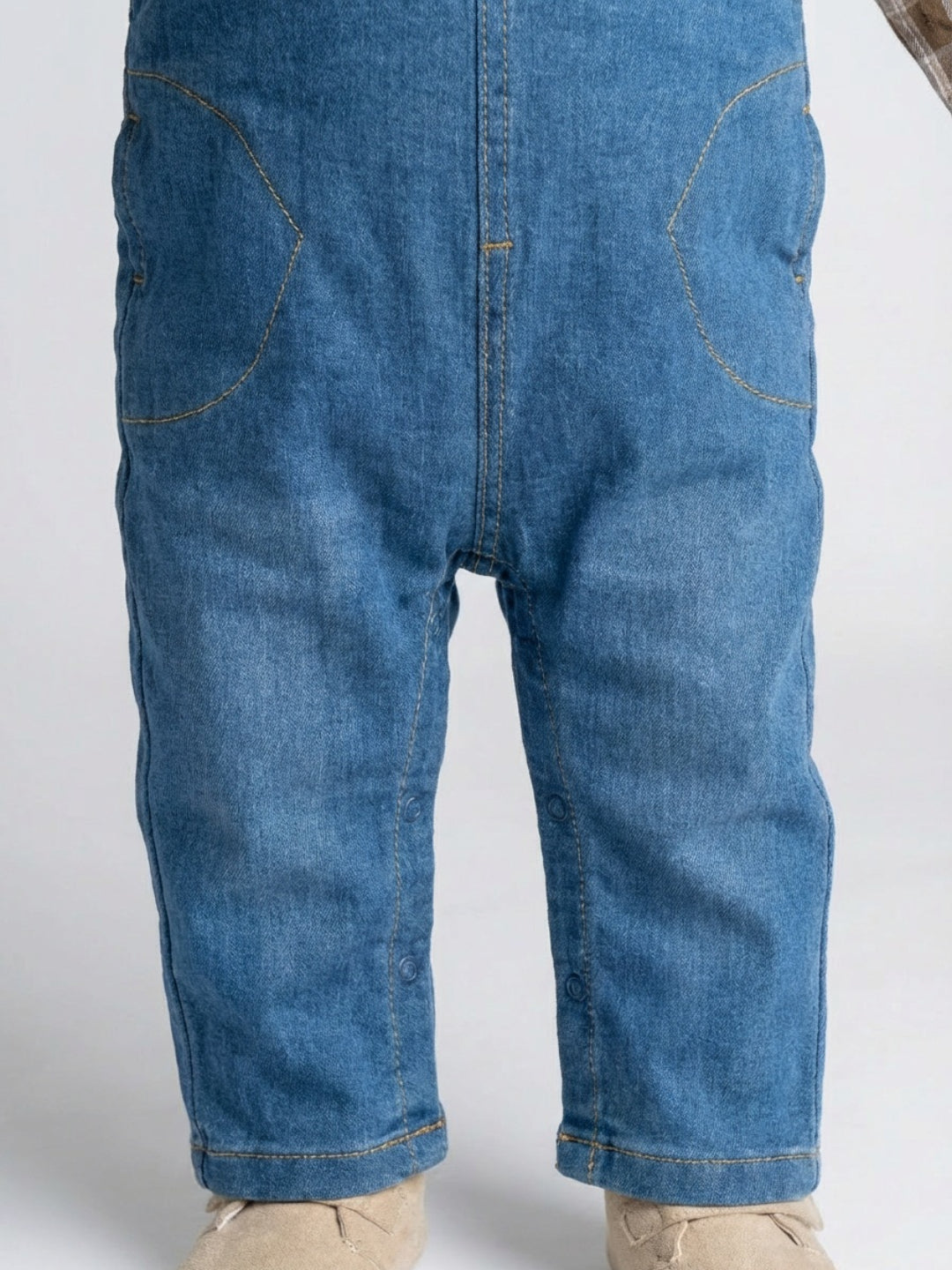 Biglilpeople Peto Unisex sin Mangas con Cuello Cuadrado Azul